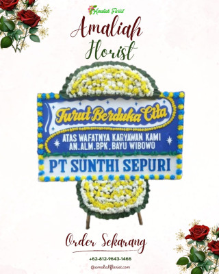Papan Bunga Duka di Pemurus Dalam